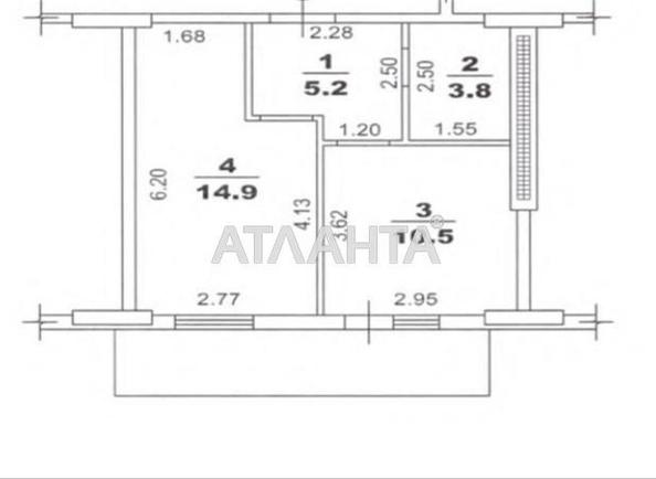1-комнатная квартира по адресу Люстдорфская дор. (площадь 36,6 м²) - Atlanta.ua - фото 4