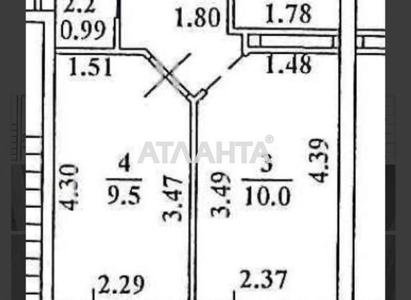 1-room apartment apartment by the address st. Donskaya (area 33,4 m²) - Atlanta.ua - фото 13