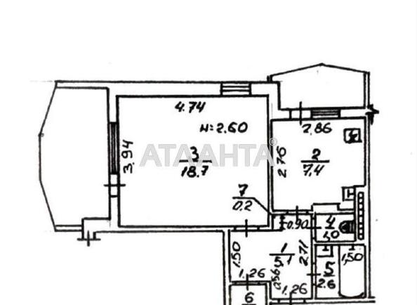 1-комнатная квартира по адресу Небесной Сотни пр. (площадь 41,6 м²) - Atlanta.ua - фото 13