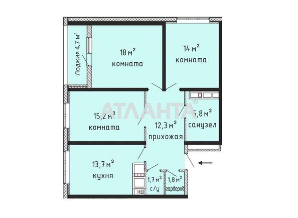 3-комнатная квартира по адресу ул. Толбухина (площадь 85 м²) - Atlanta.ua - imageAlt 2