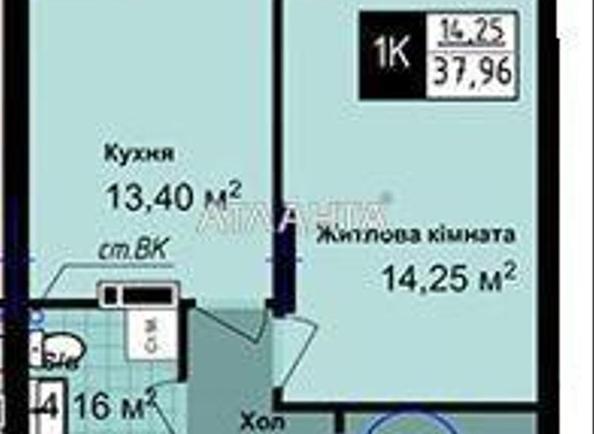1-комнатная квартира по адресу ул. Сахарова (площадь 38,0 м²) - Atlanta.ua - imageAlt 4