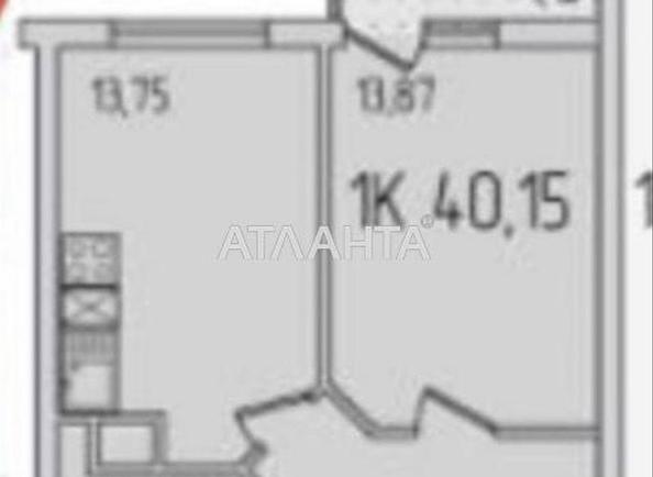 1-room apartment apartment by the address st. Sakharova (area 41 m²) - Atlanta.ua