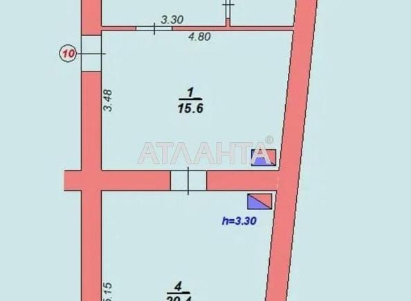 2-комнатная квартира по адресу Личаковская ул. (площадь 48,3 м²) - Atlanta.ua - фото 3