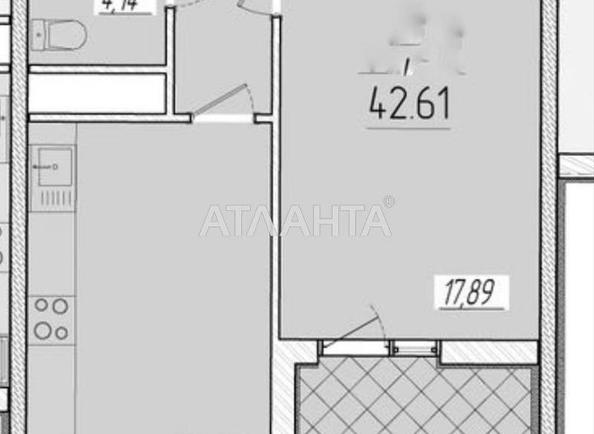 1-комнатная квартира по адресу ул. Краснова (площадь 42,6 м²) - Atlanta.ua - фото 12