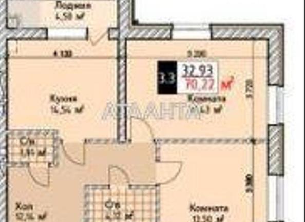 2-комнатная квартира по адресу ул. Сахарова (площадь 70,2 м²) - Atlanta.ua - фото 2