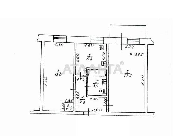 2-rooms apartment apartment by the address st. Malinovskogo marsh (area 45,4 m²) - Atlanta.ua - фото 3