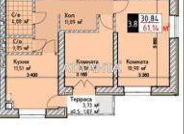 2-комнатная квартира по адресу ул. Сахарова (площадь 61,1 м²) - Atlanta.ua - imageAlt 5