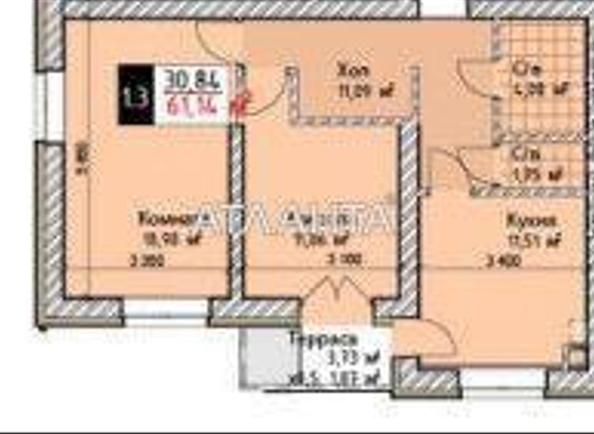 2-комнатная квартира по адресу ул. Сахарова (площадь 61,1 м²) - Atlanta.ua - фото 6