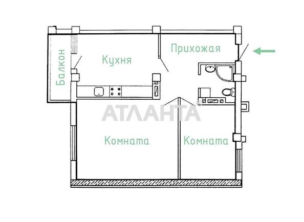 2-комнатная квартира по адресу ул. Цветаева ген. (площадь 57,2 м²) - Atlanta.ua - imageAlt 2