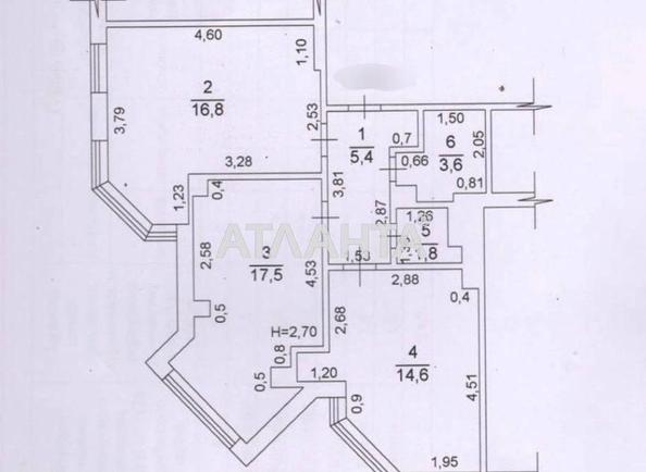 2-комнатная квартира по адресу ул. Разумовская (площадь 62 м²) - Atlanta.ua - фото 7