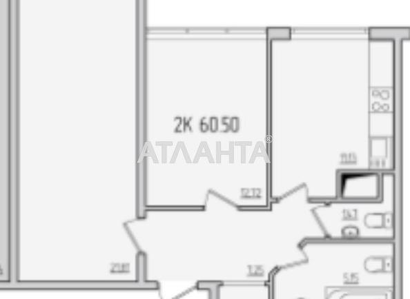 2-комнатная квартира по адресу ул. Жемчужная (площадь 60,5 м²) - Atlanta.ua - фото 15