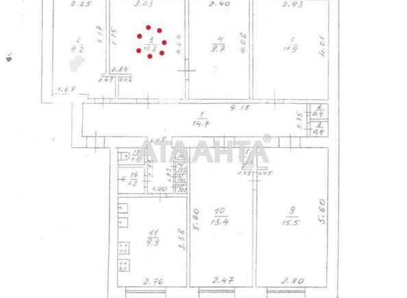 Коммунальная квартира по адресу ул. Героев Крут (площадь 11,5 м²) - Atlanta.ua - фото 3