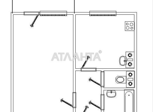 1-кімнатна квартира за адресою вул. Кримська (площа 36 м²) - Atlanta.ua - imageAlt 11