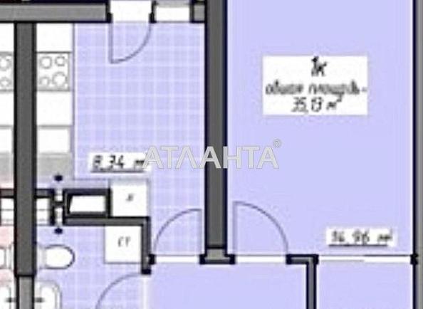1-room apartment apartment by the address st. Glushko ak pr Dimitrova pr (area 35,3 m²) - Atlanta.ua - imageAlt 3