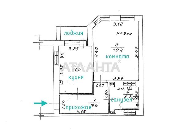1-room apartment apartment by the address st. Topolevaya (area 45 m²) - Atlanta.ua - фото 2