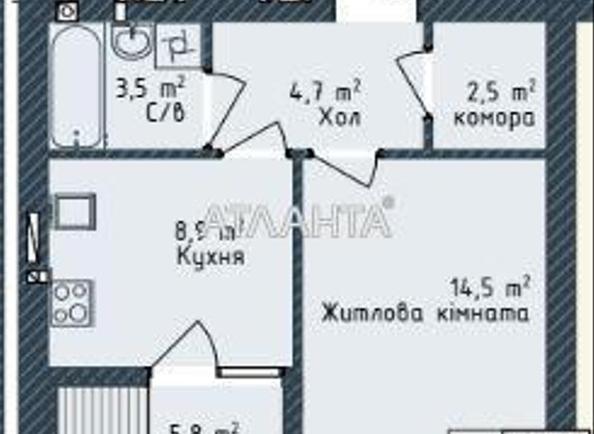 1-комнатная квартира по адресу ул. Промышленная (площадь 46 м²) - Atlanta.ua - фото 7