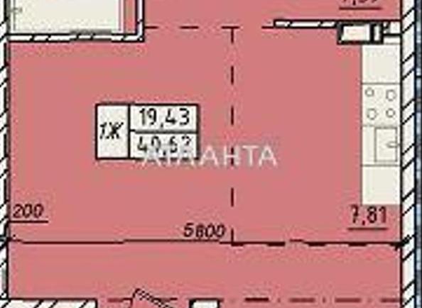 1-room apartment apartment by the address st. Pestelya (area 40,6 m²) - Atlanta.ua - фото 5