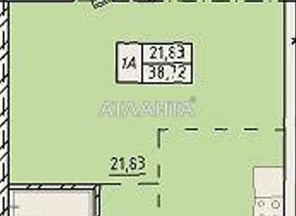 1-кімнатна квартира за адресою вул. Пестеля (площа 38,7 м²) - Atlanta.ua - фото 5