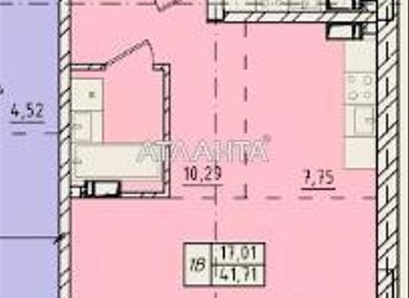 1-кімнатна квартира за адресою вул. Пестеля (площа 41,7 м²) - Atlanta.ua - фото 3