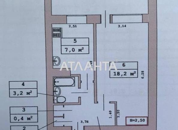 1-комнатная квартира по адресу Гринченко Б. Ул. (площадь 37 м²) - Atlanta.ua - фото 2