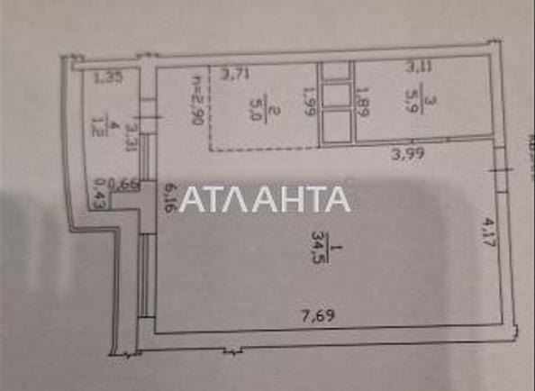 1-room apartment apartment by the address st. Gagarina pr (area 47 m²) - Atlanta.ua - фото 4