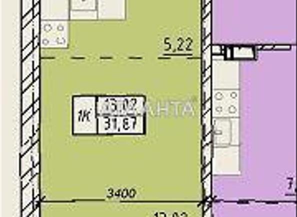 1-комнатная квартира по адресу ул. Пестеля (площадь 31,9 м²) - Atlanta.ua - imageAlt 5