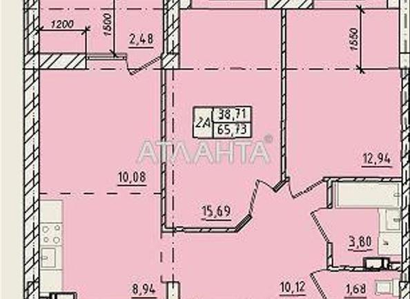 2-комнатная квартира по адресу ул. Пестеля (площадь 65,7 м²) - Atlanta.ua - фото 6