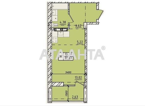 1-комнатная квартира по адресу ул. Пестеля (площадь 31,9 м²) - Atlanta.ua - imageAlt 13