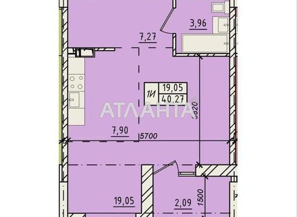 1-комнатная квартира по адресу ул. Пестеля (площадь 40,3 м²) - Atlanta.ua - imageAlt 5