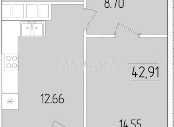 2-кімнатна квартира за адресою вул. Краснова (площа 43 м²) - Atlanta.ua - фото 20