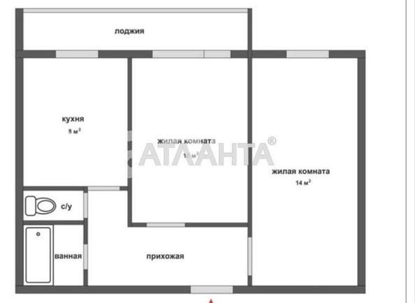 2-кімнатна квартира за адресою вул. Кримська (площа 55 м²) - Atlanta.ua - фото 8