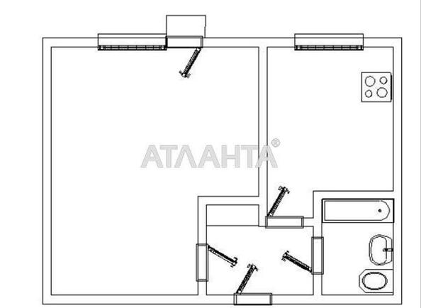 1-кімнатна квартира за адресою вул. Ойстраха Давида (площа 24 м²) - фото 7 1-кімнатна квартира за адресою вул. Ойстраха Давида (площа 24 м²) - Atlanta.ua - фото 7