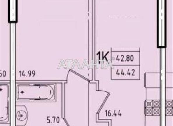 1-room apartment apartment by the address st. Genuezskaya (area 44,4 m²) - Atlanta.ua - imageAlt 2