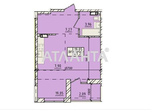 1-комнатная квартира по адресу ул. Пестеля (площадь 40,3 м²) - Atlanta.ua - imageAlt 13