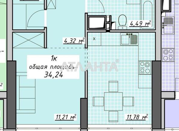 1-кімнатна квартира за адресою Курортний пров. (площа 34,2 м²) - Atlanta.ua - imageAlt 5