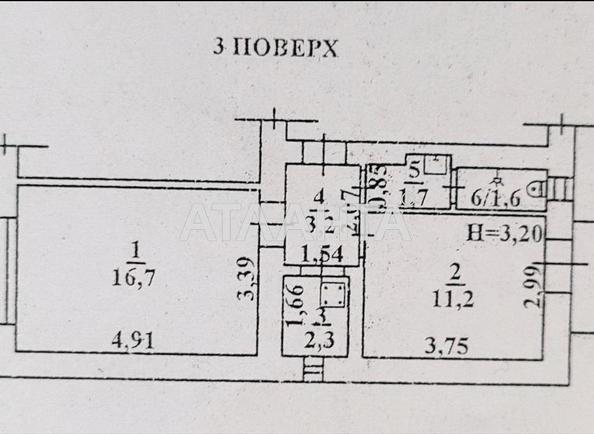 1-комнатная квартира по адресу ул. Лазарева адм. (площадь 37,5 м²) - Atlanta.ua