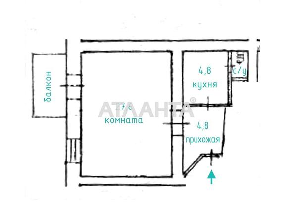 1-кімнатна квартира за адресою вул. Софіївська (площа 38,7 м²) - Atlanta.ua - фото 4