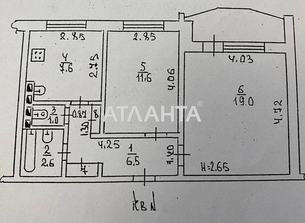 2-комнатная квартира по адресу ул. Паустовского (площадь 51,3 м²) - Atlanta.ua - imageAlt 16