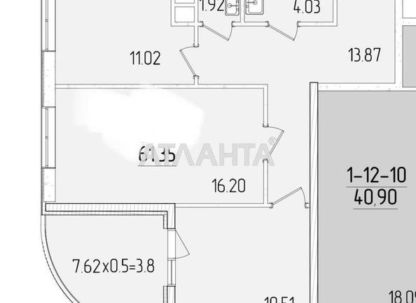 1-комнатная квартира по адресу ул. Краснова (площадь 61,1 м²) - Atlanta.ua