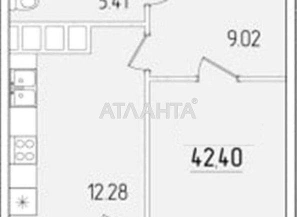 1-кімнатна квартира за адресою вул. Краснова (площа 41,6 м²) - Atlanta.ua - фото 8