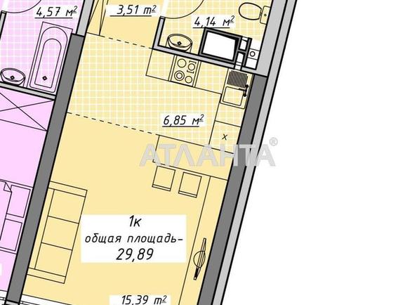 1-комнатная квартира по адресу Курортный пер. (площадь 30 м²) - Atlanta.ua - фото 10