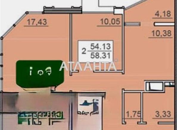 2-кімнатна квартира за адресою вул. Італійська бульв. (площа 58,3 м²) - Atlanta.ua - фото 13
