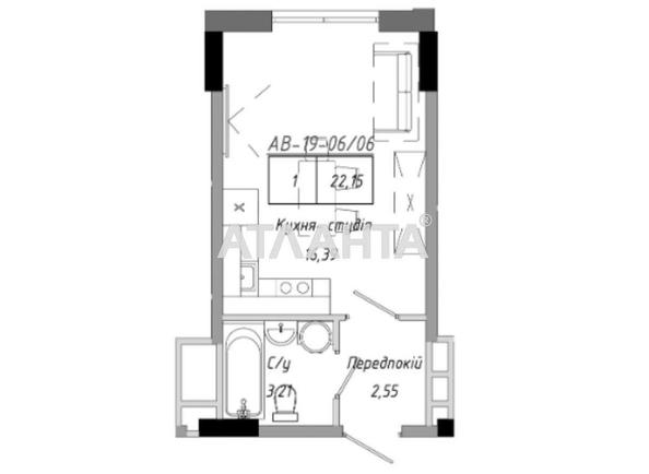 1-комнатная квартира по адресу 7 км овидиопольской дор. (площадь 22,2 м²) - Atlanta.ua - imageAlt 3