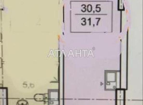 1-комнатная квартира по адресу Тополинный пер. (площадь 38 м²) - Atlanta.ua - фото 3