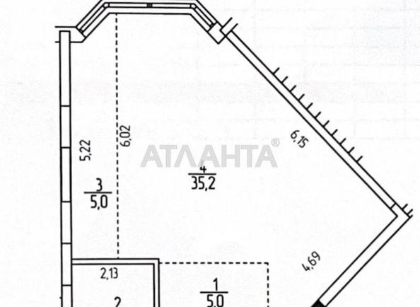 1-кімнатна квартира за адресою вул. Дача Ковалевського (площа 49,9 м²) - Atlanta.ua