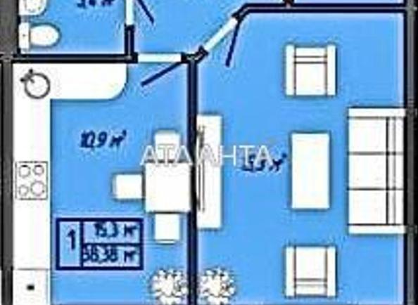 1-кімнатна квартира за адресою вул. Перлинна (площа 44,7 м²) - Atlanta.ua - фото 11
