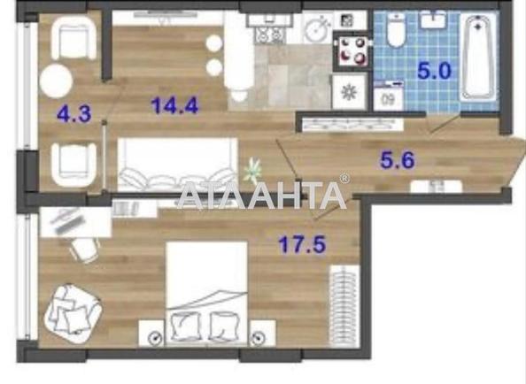 1-кімнатна квартира за адресою вул. Бочарова ген. (площа 46,5 м²) - Atlanta.ua - фото 12