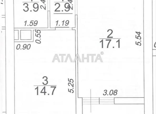 1-комнатная квартира по адресу ул. Краснова (площадь 41,1 м²) - Atlanta.ua