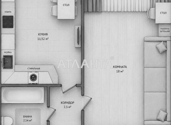 1-комнатная квартира по адресу ул. Сахарова (площадь 35 м²) - Atlanta.ua - imageAlt 10
