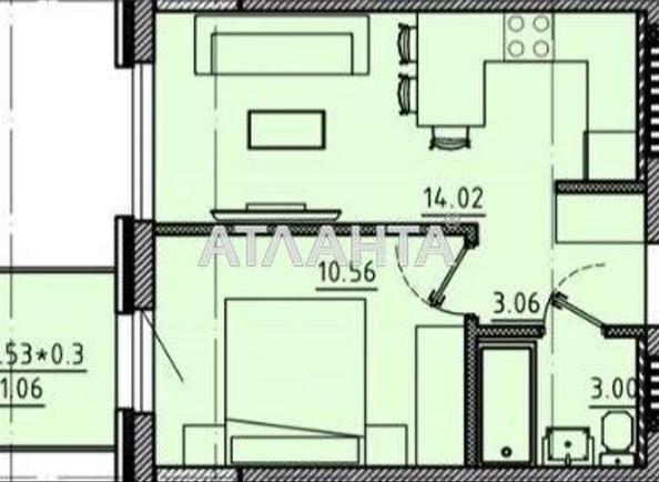 1-комнатная квартира по адресу ул. Авдеева-черноморского (площадь 31,7 м²) - Atlanta.ua - фото 2